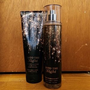 Bath and body works Into The Night body lotion and spray